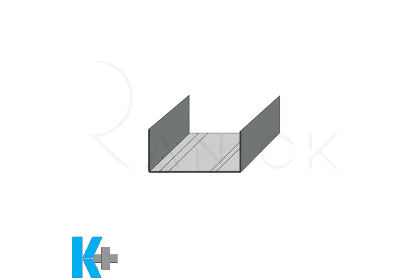 Runner_UW-RanickDecor_ir رانر UW پروفیل گالوانیزه برای دیوار خشک با طول 4 متر